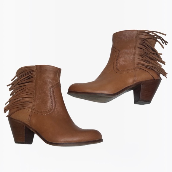 Sam Edelman Fringe Leather Women’s Ankle Boots - 8 M - Picture 9 of 17